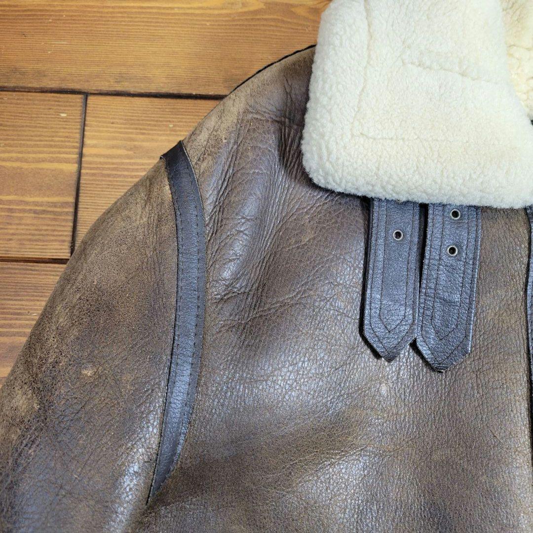 USA製 インシグニアレザー ムートンジャケット B-3 サイズ40