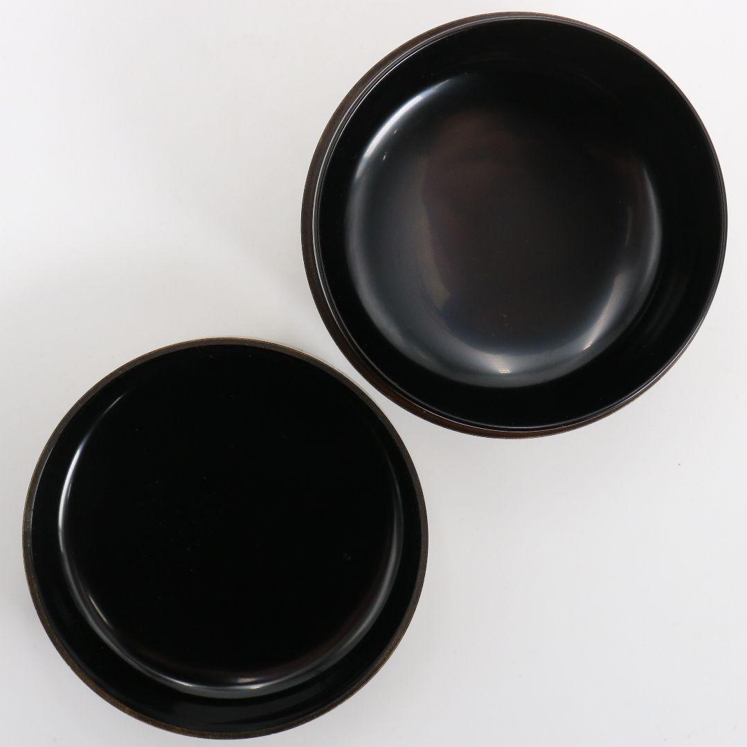 前志芸男作 沈金桐之図 平棗 前大峰師事 茶道具 共箱共布　V877　N6