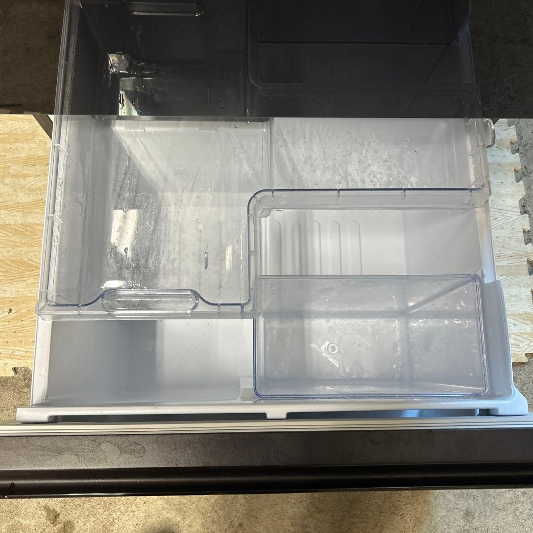 SHARP 2021年製 3ドア冷蔵庫 ワインレッド