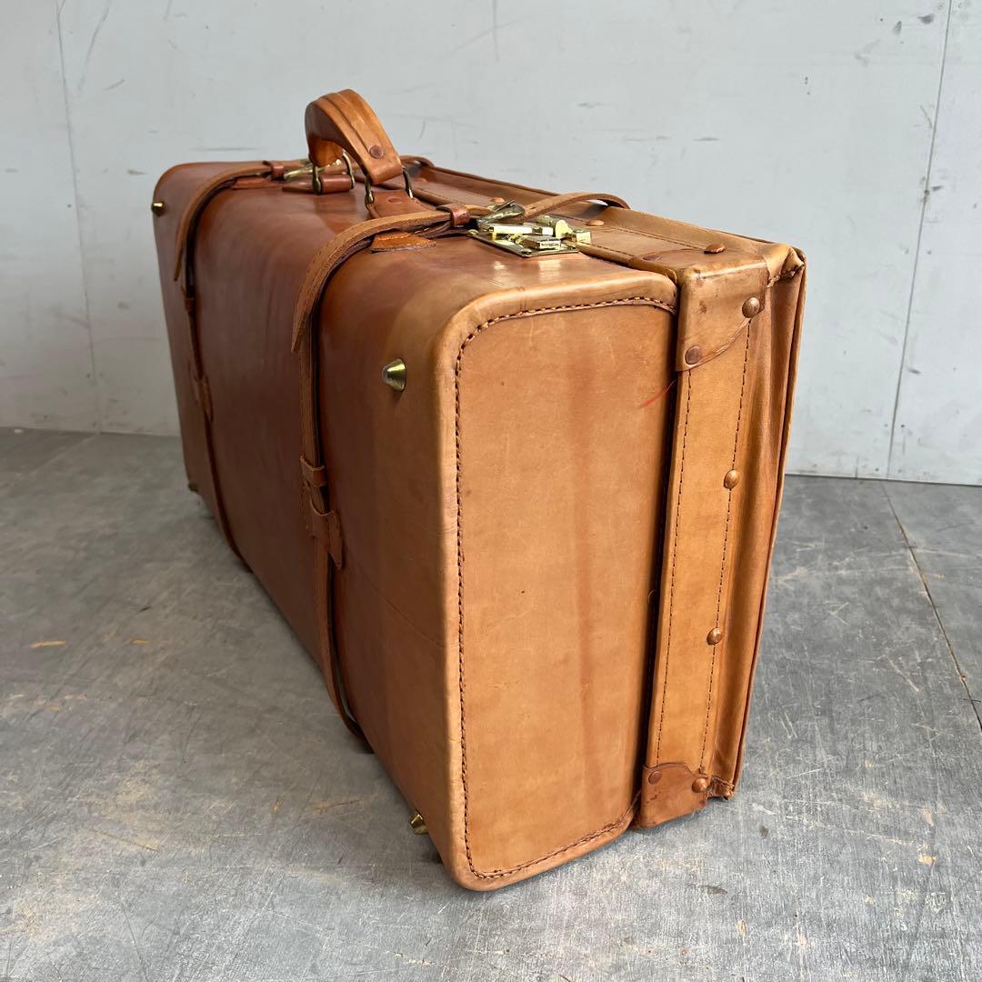 アンティーク レザー 本革 トランクケース 昭和レトロ z450