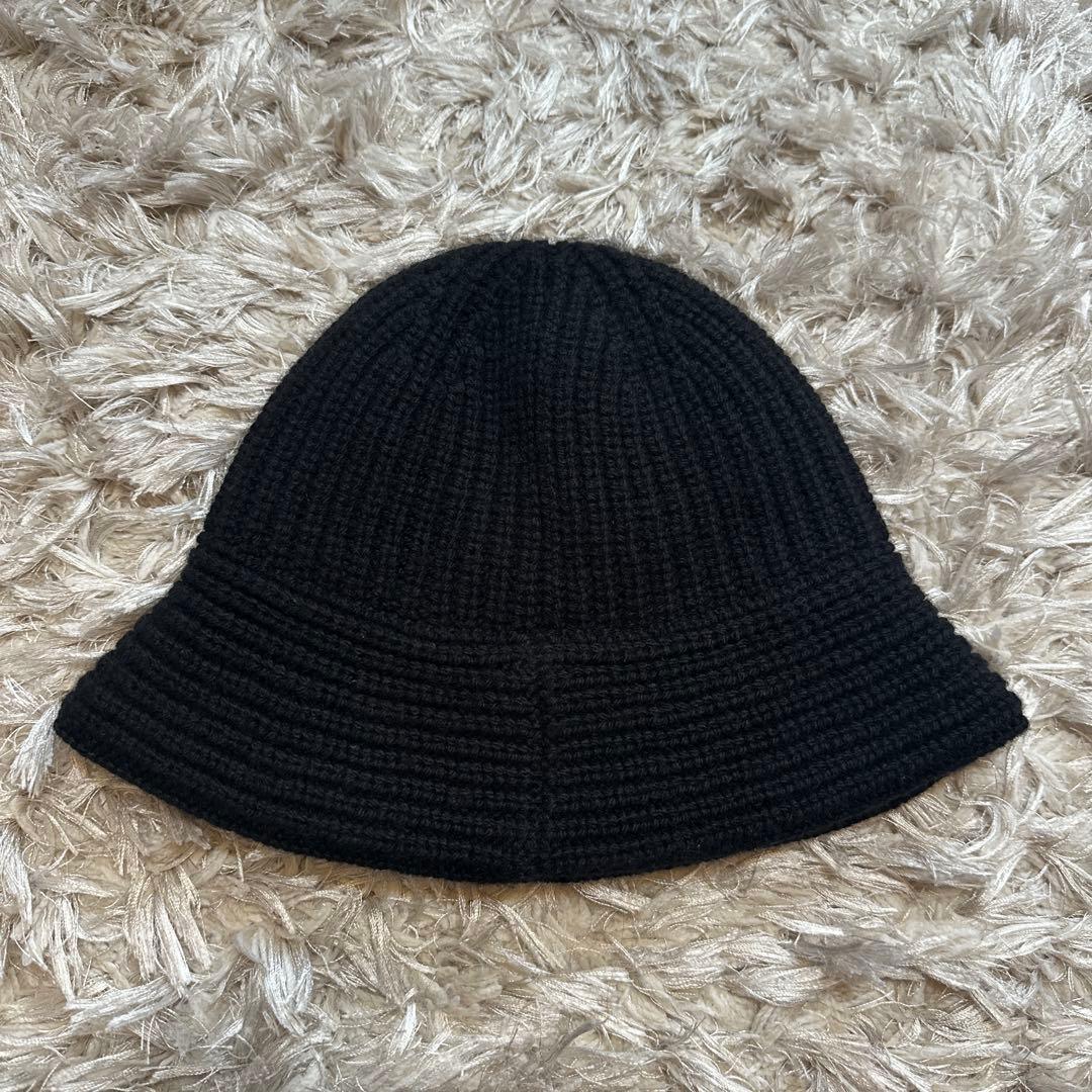【正規品】セリーヌ トリオンフ ニット帽 クロシェバケットハット ブラック