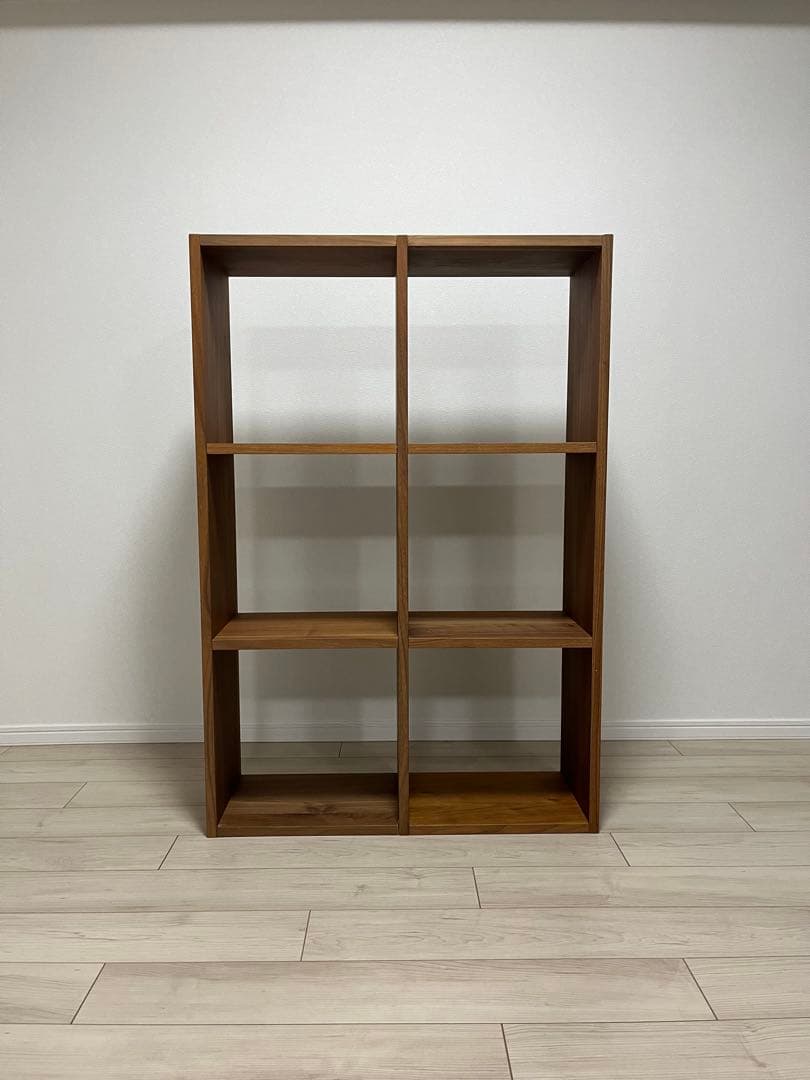 無印良品 スタッキングシェルフ 3x2 ウォールナット