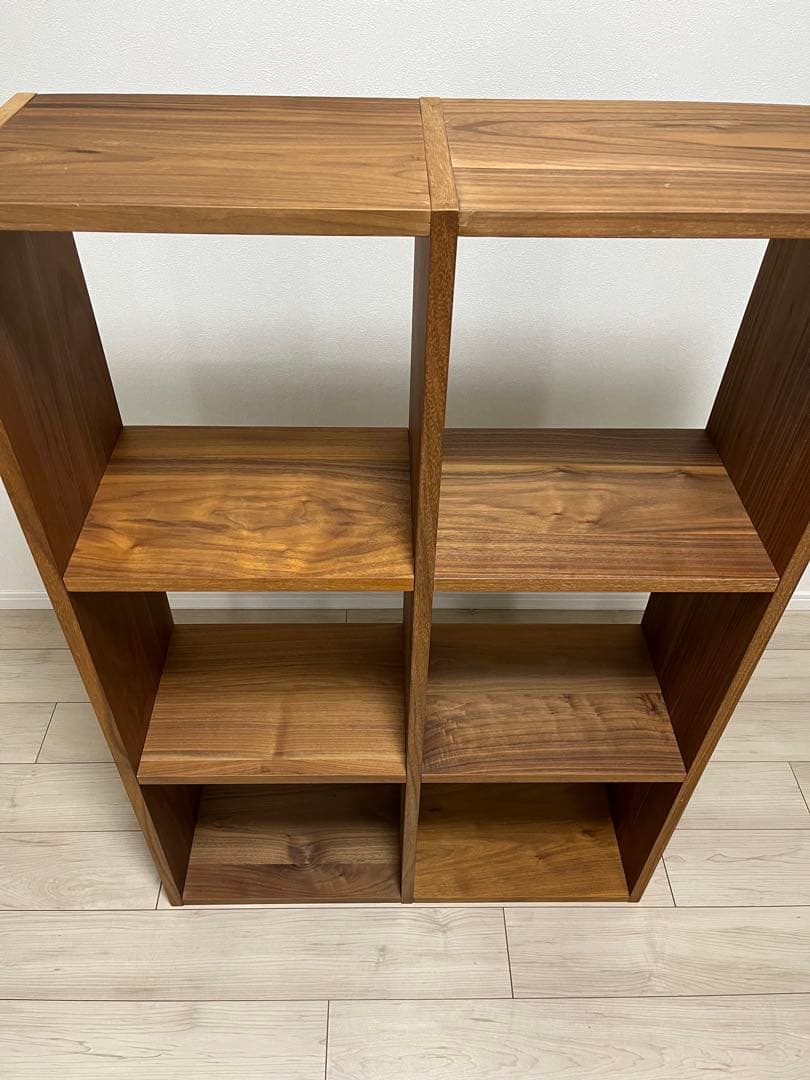 無印良品 スタッキングシェルフ 3x2 ウォールナット