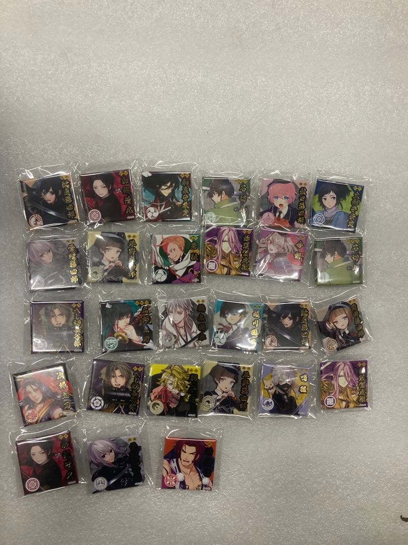 B0302）刀剣乱舞 クスエア缶バッジ 27個セット