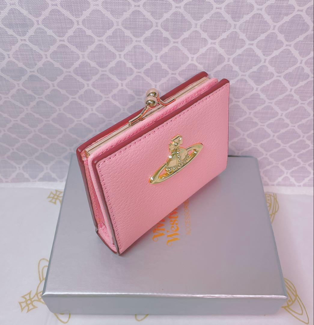 【可憐♡ショッパー付】新品 Vivienne Westwood 二折財布 ピンク
