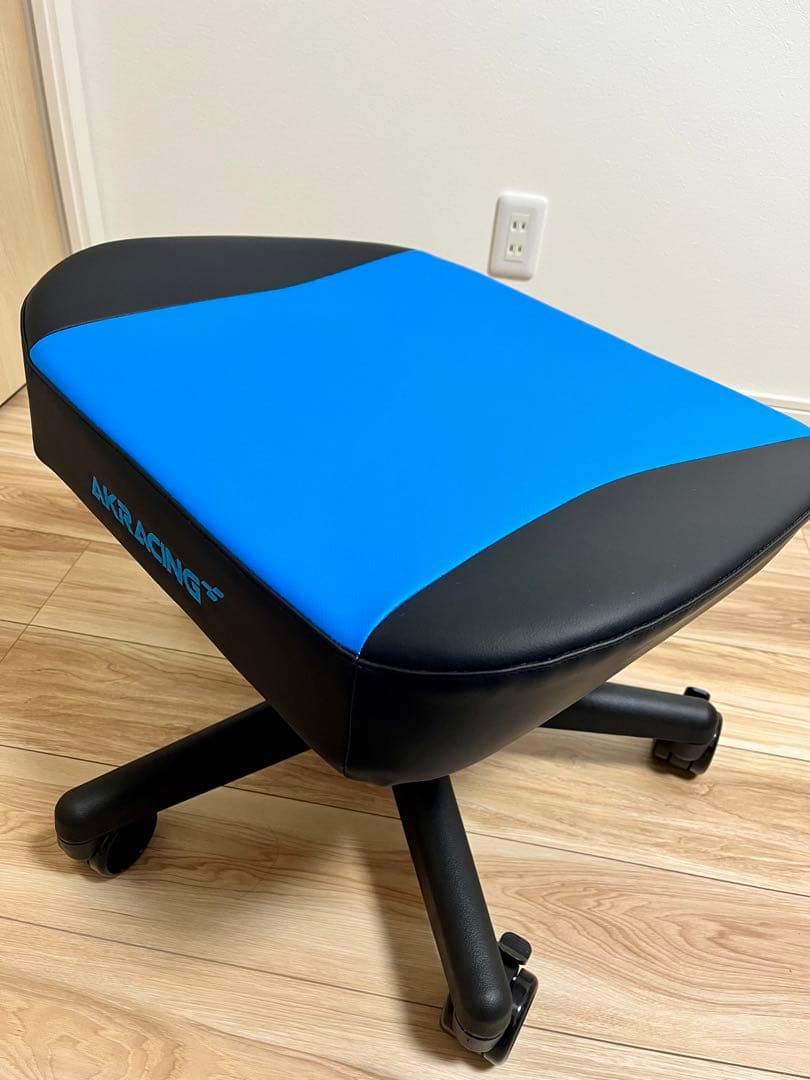 AKRACING ゲーミングチェア　オットマン　フットレスト　ブルー