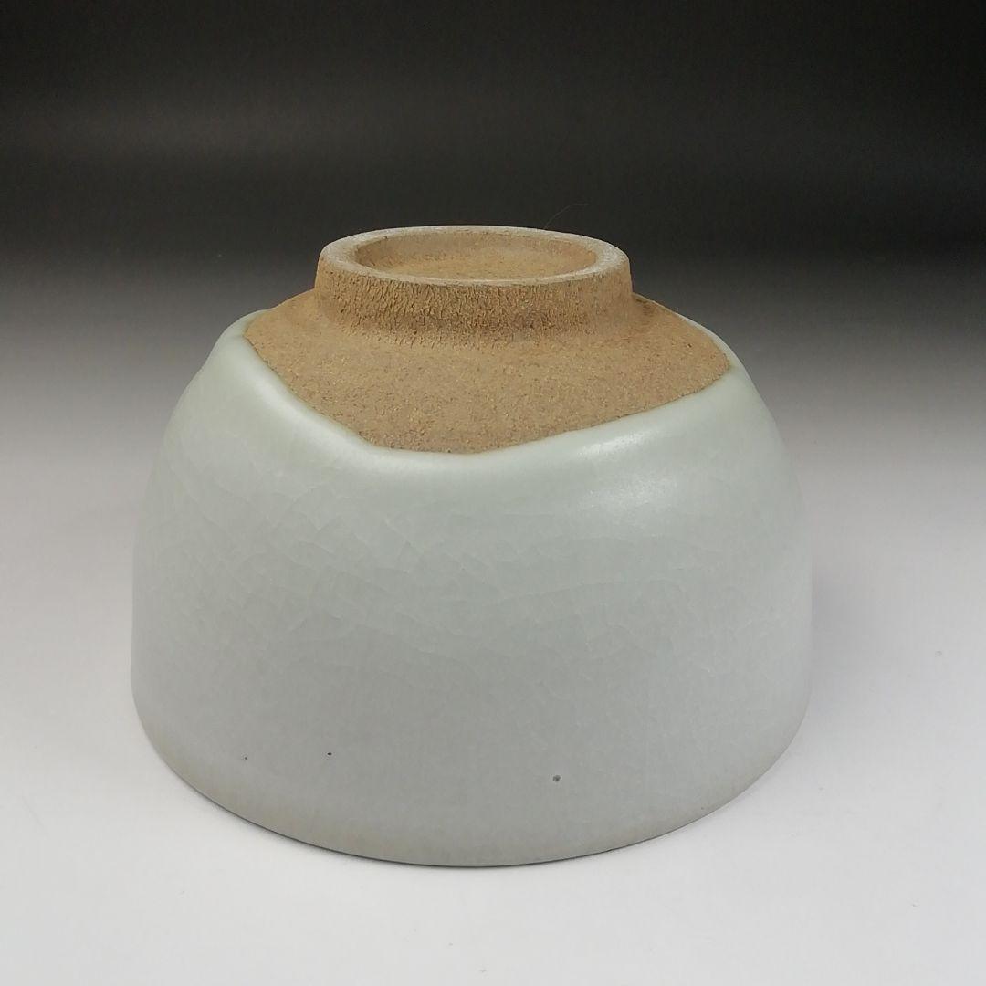 Ｔ４０４　茶碗　『鍋島　マット釉茶碗』『六代　小笠原長春』　共箱　抹茶碗　茶道具