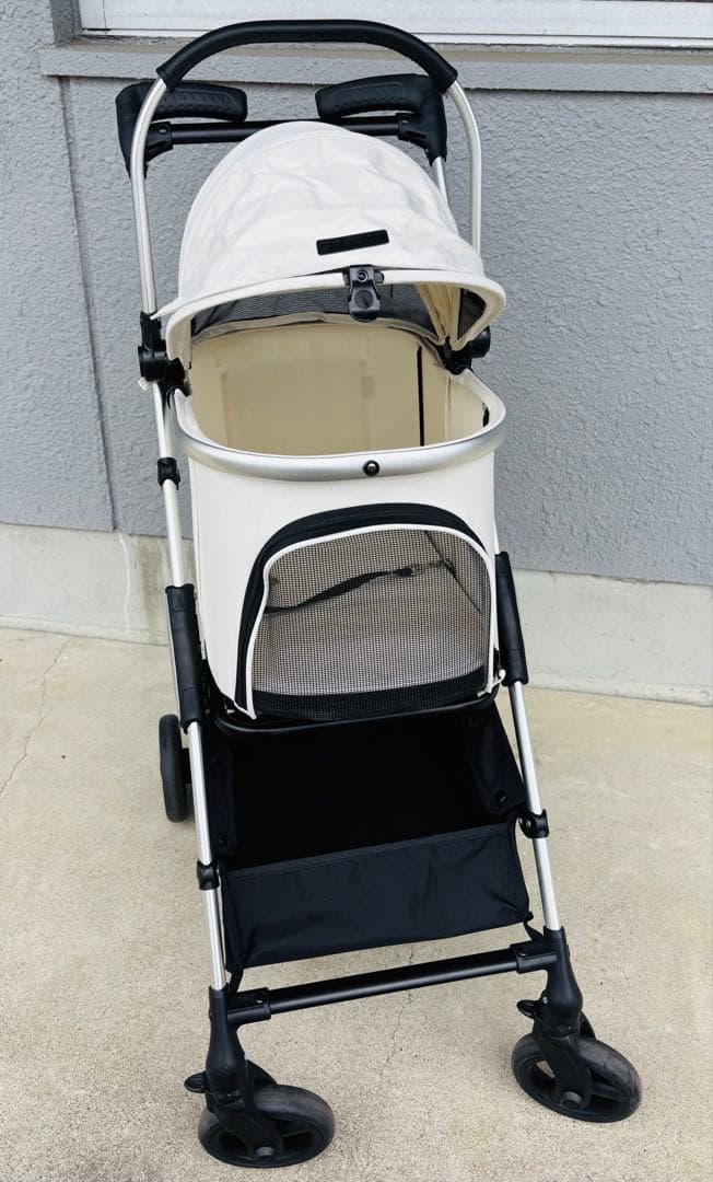 値下げ　送料無料！美品 ペットカート smooca mini《ホワイト》