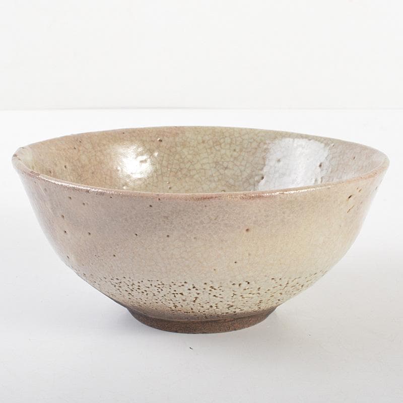 朝鮮美術　李朝　青井戸　堅手茶碗　時代箱　花押あり　V　R6787