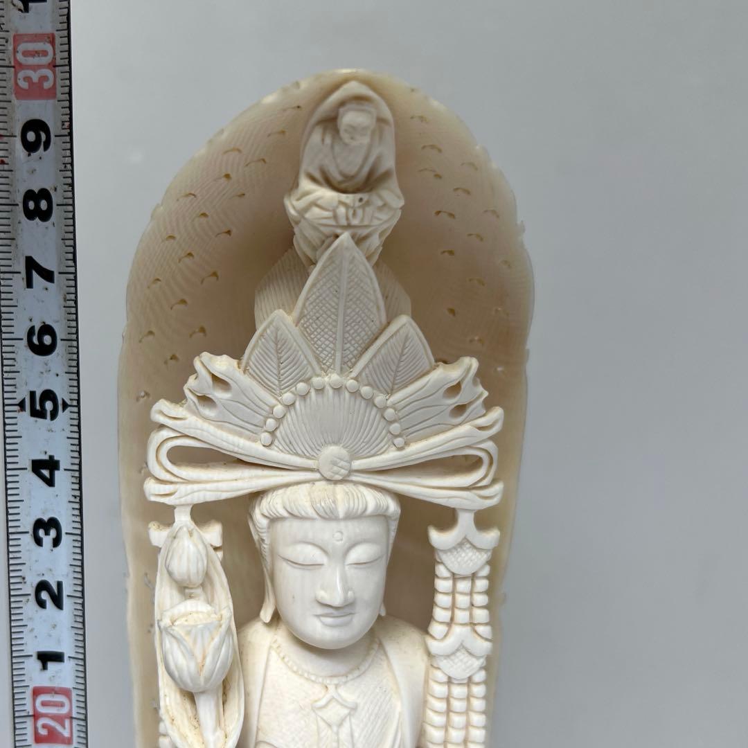 古龍在銘　聖観音像　631g トエトサ　東な7-1221☆2F