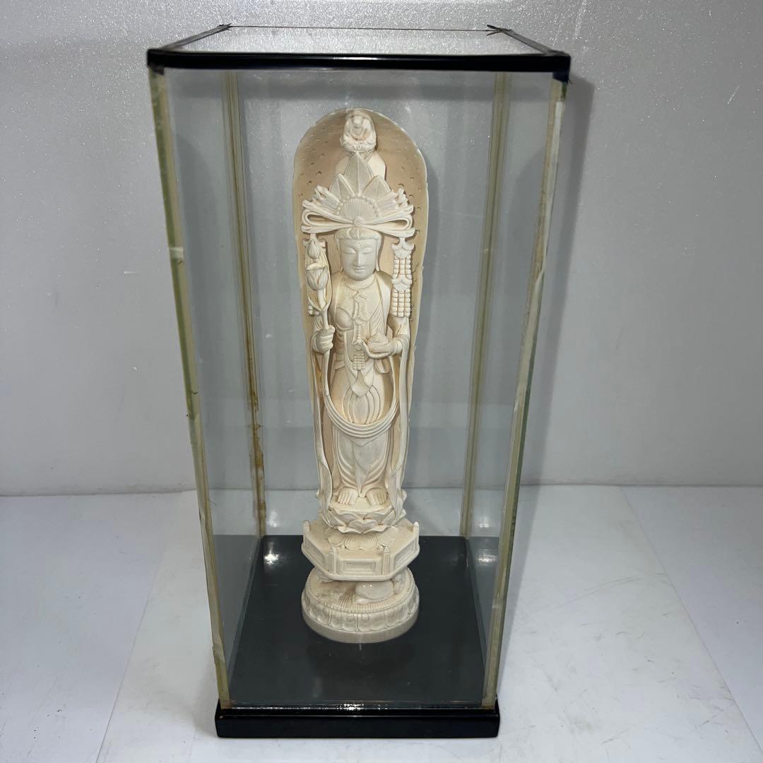 古龍在銘　聖観音像　631g トエトサ　東な7-1221☆2F