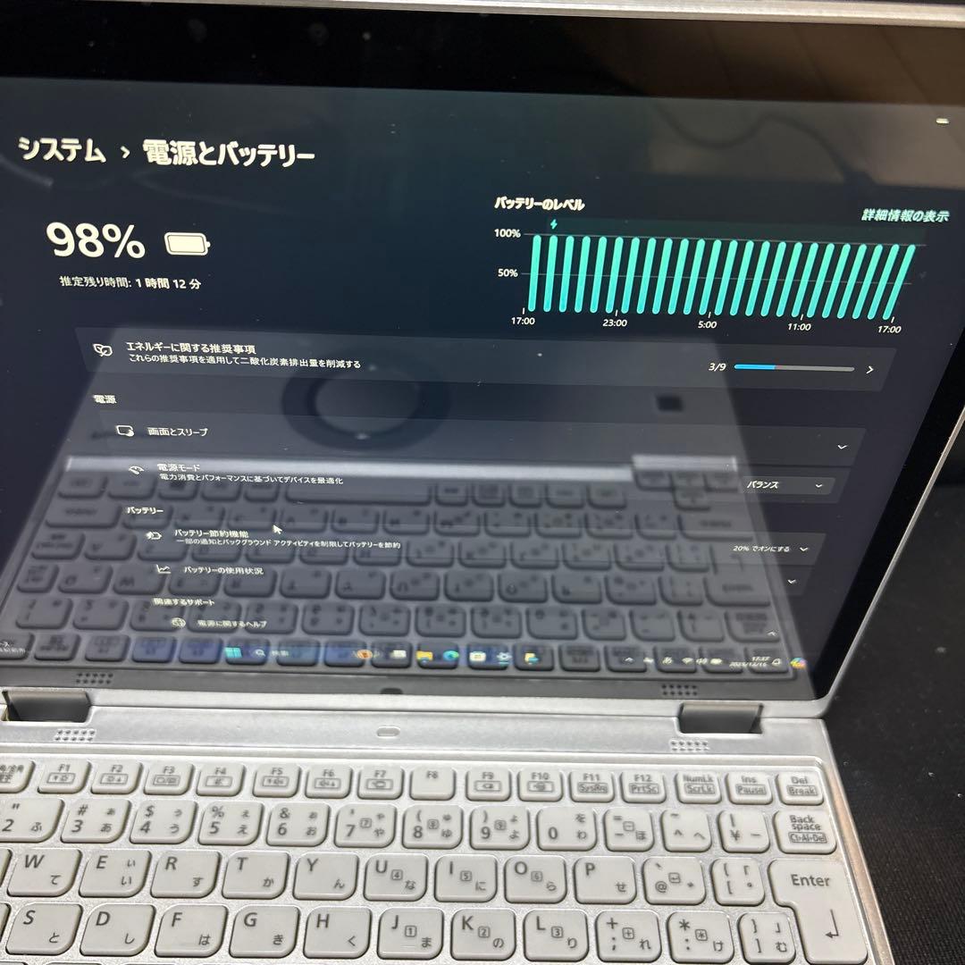 パナソニック Let's note CF-QV8 2in1モデル 12.0インチ