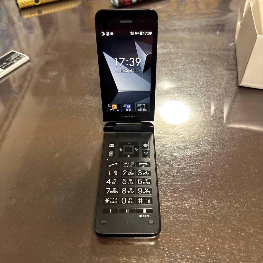 折りたたみ式携帯電話 ブラック 1500mAh