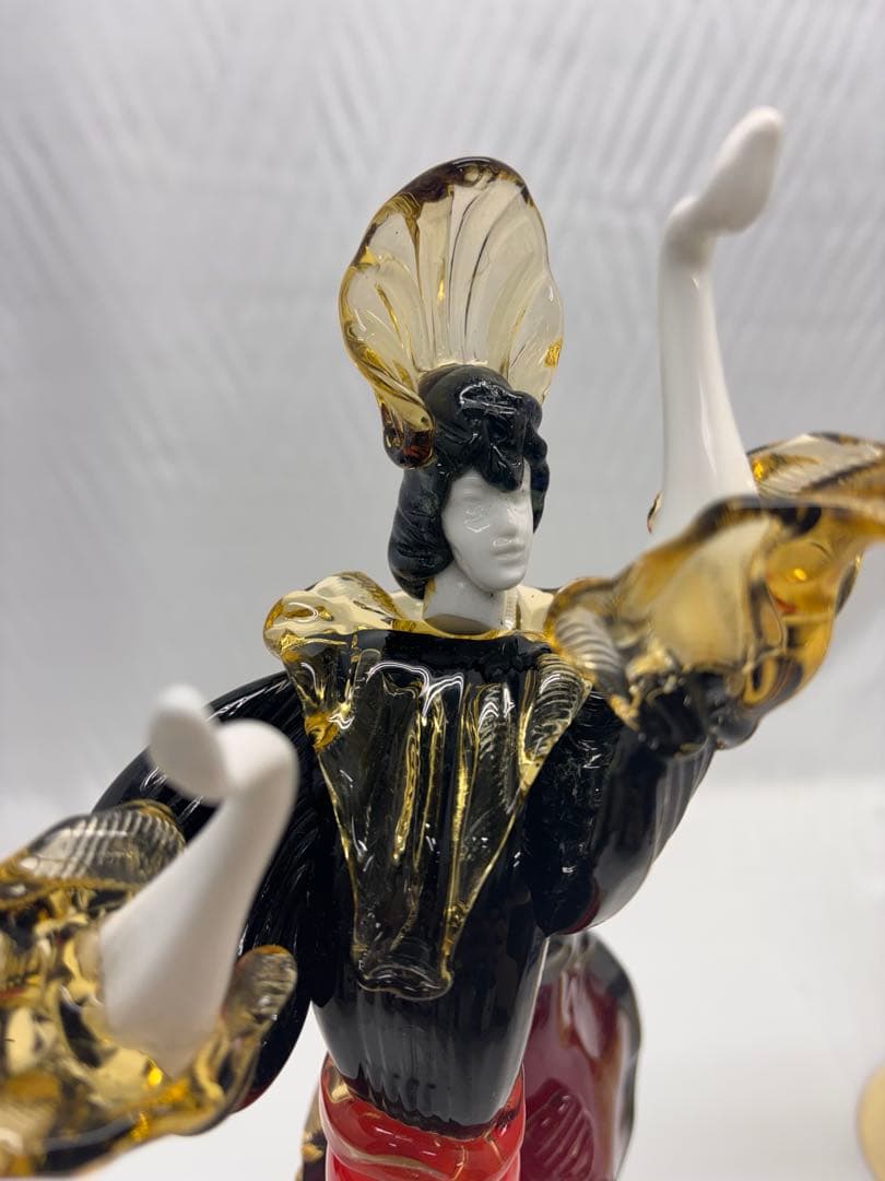 ベネチアンガラス　人形　フラメンコダンサー 置物　工芸品　硝子細工