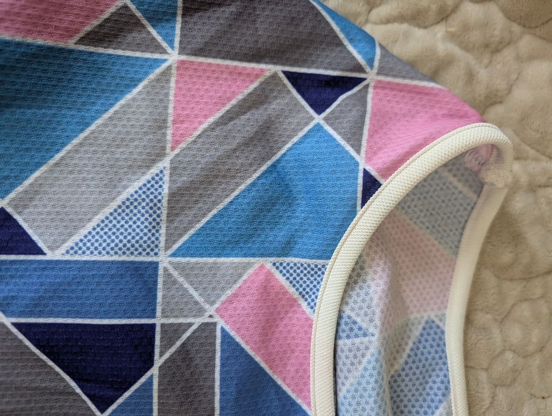 ALPHAICON 幾何学模様 メッシュ犬服 1XL サマークーリングタンク