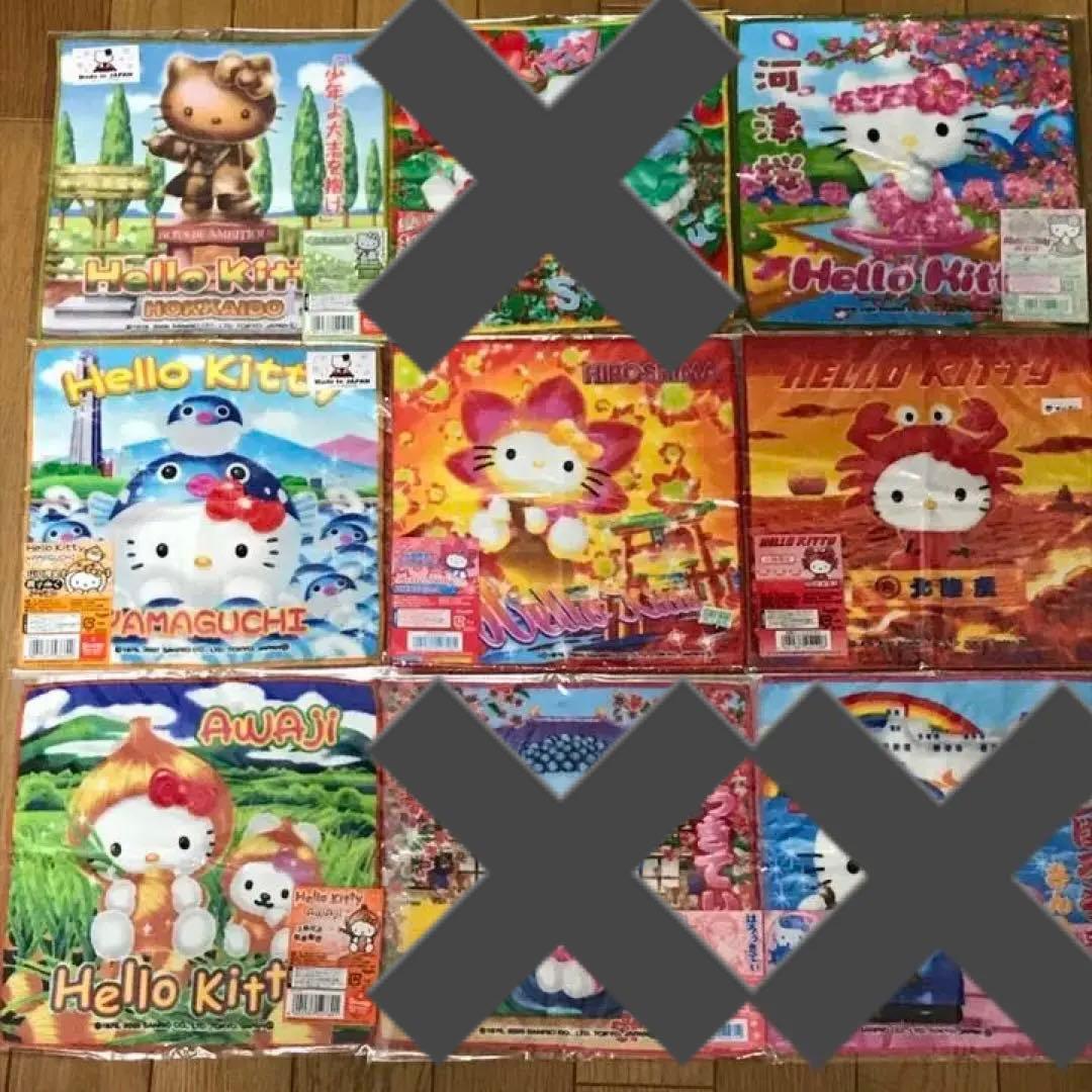 ハローキティ☆ご当地限定☆ミニタオル☆77枚☆まとめ売り☆バラ売り可能☆新品