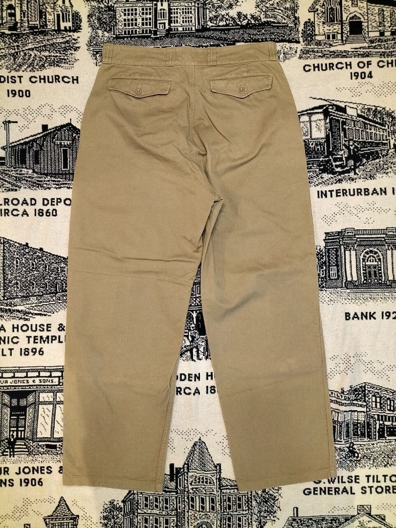 【実物】フランス軍　M52チノパンツ　サイズ３４　後期タイプ