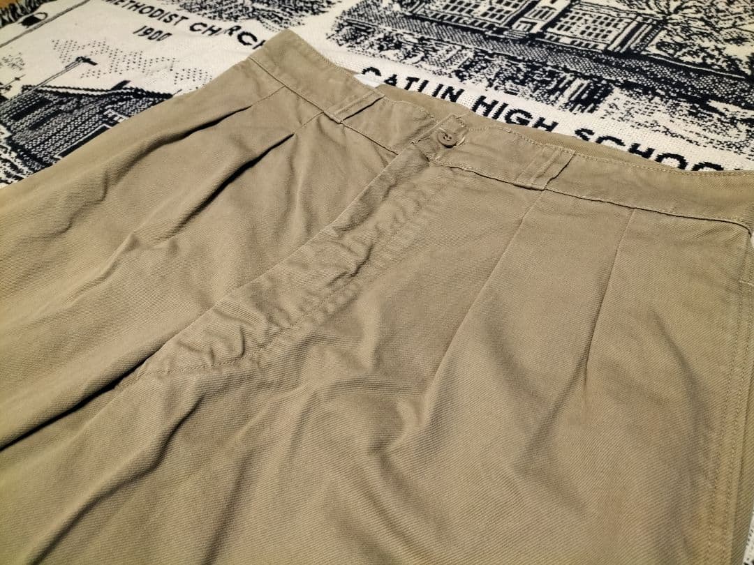 【実物】フランス軍　M52チノパンツ　サイズ３４　後期タイプ