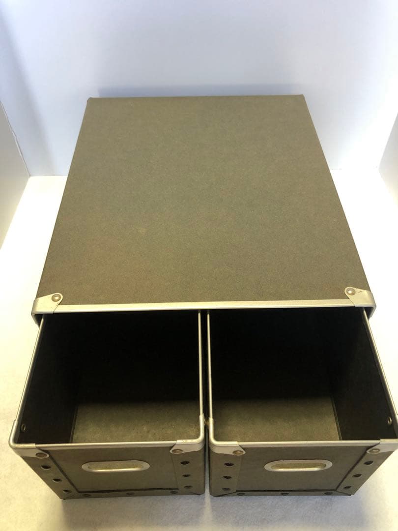 無印良品 硬質パルプボックス 3個セット 引出式 CD収納 深型