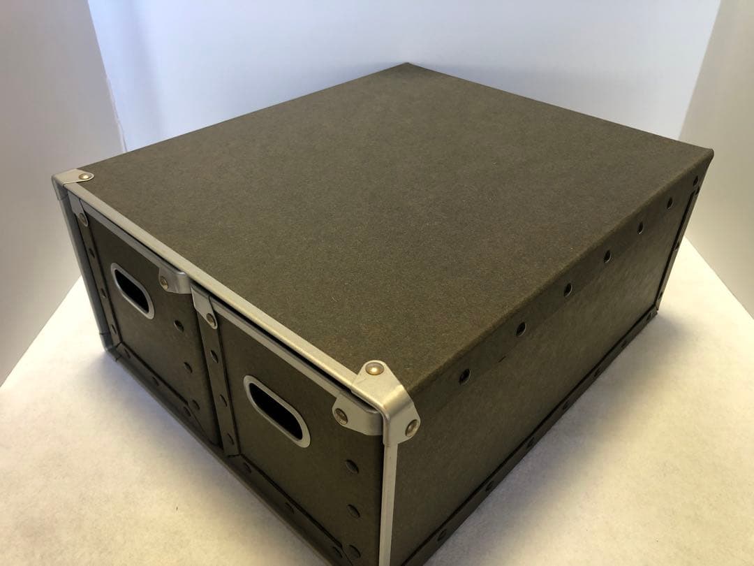 無印良品 硬質パルプボックス 3個セット 引出式 CD収納 深型