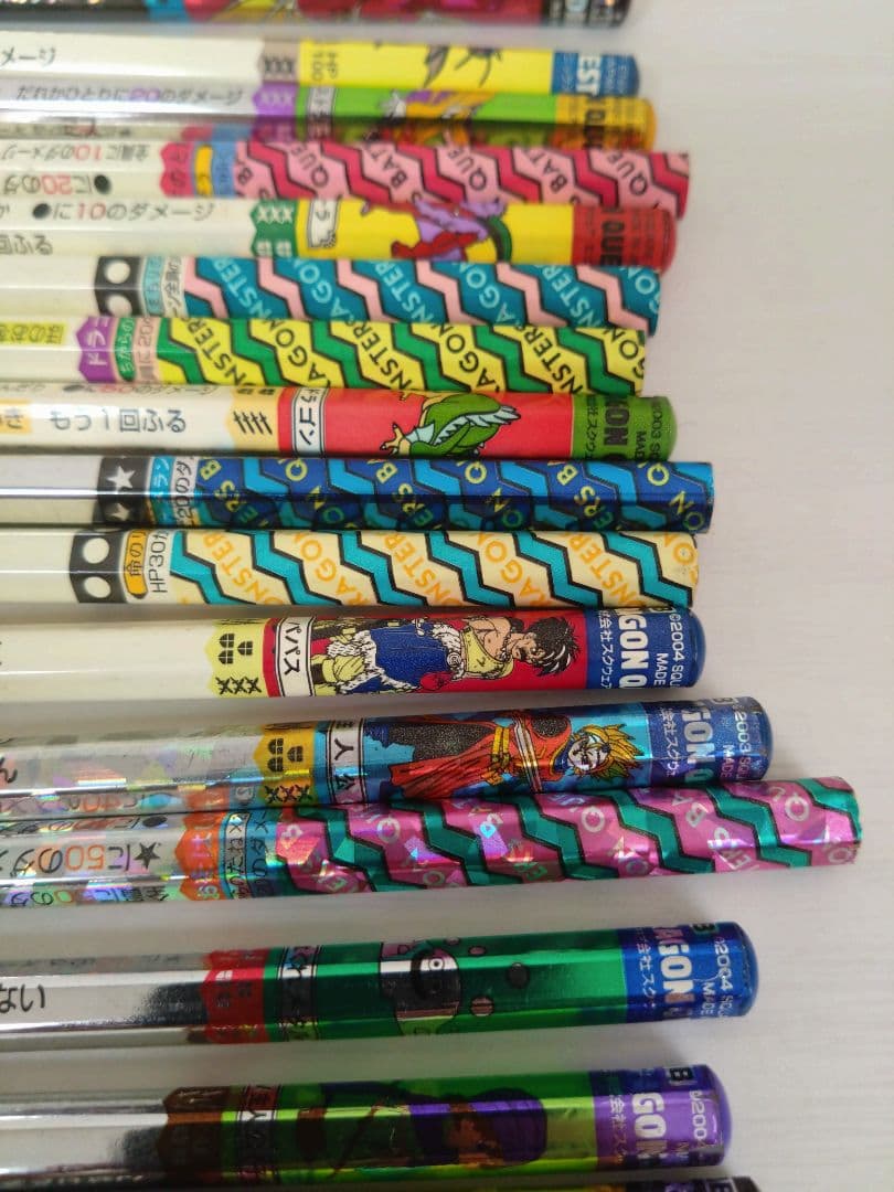 ドラクエ バトエン バトル鉛筆 バトルえんぴつ24本+キャップ15本セット