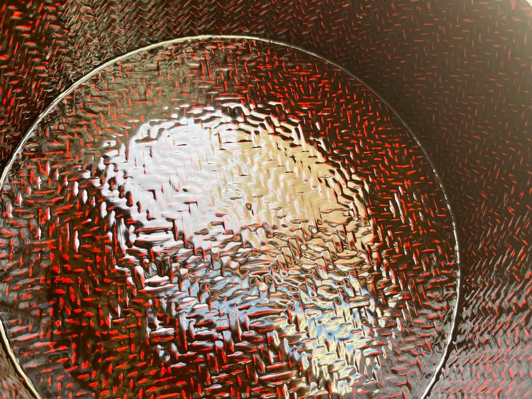 らんたい漆器　茶櫃　約25.2㎝