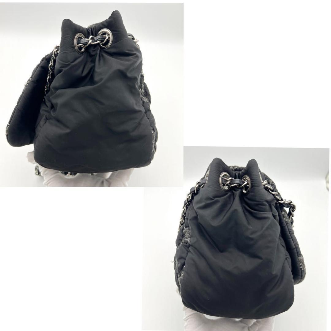 CHANEL シャネル パリビザンス ナイロン フラップ ダブルチェーンバッグ