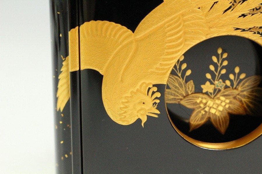 極上 桐鳳蒔絵 碗台 盃台 一対 旧家蔵出