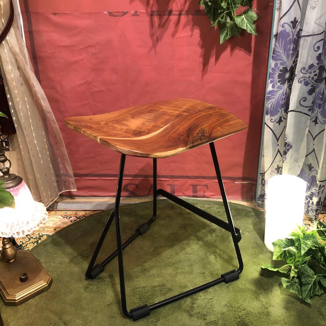 インダストリアル系　アカシアソリッド鉄脚　MASARAスタイル