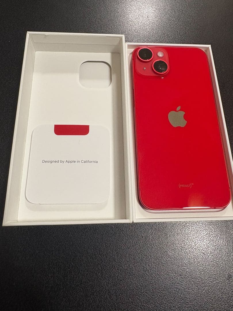 Apple iPhone14 256GB レッド ピン付き