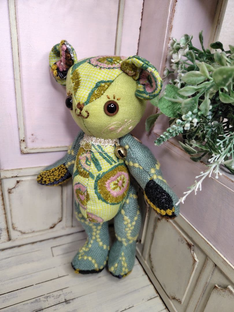 ミナペルホネン＊ハンドメイド＊ぬいぐるみ＊テディベア＊76