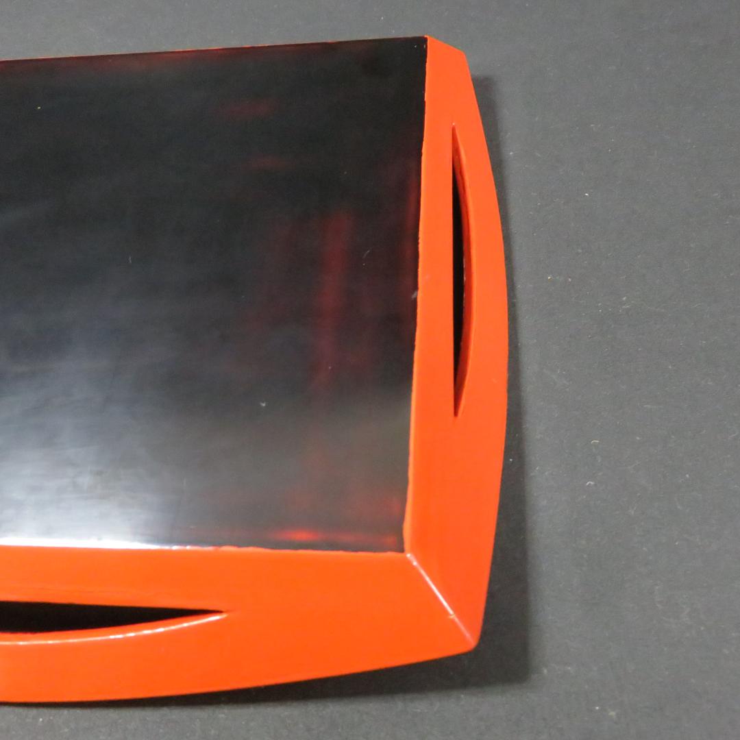 四方盆 根来塗 漆器 木箱 共箱 菓子器 お盆