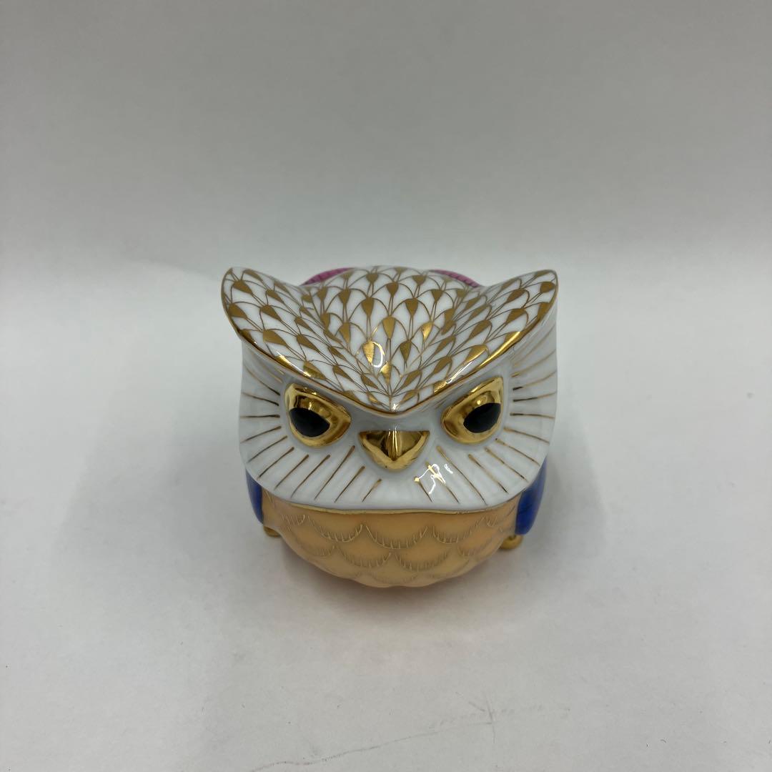 最終値下ヘレンド オウル 世界のフクロウ 箱 バリ　限定3000体