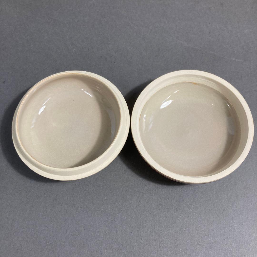 骨董品　茶道具　三葉葵　香合　五代　尾関作十郎　造　徳川美術館より拝領　S83K