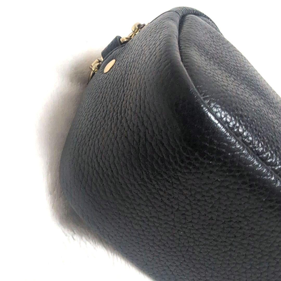 TORYBURCH　トリーバーチ　ペリー ボンベミニショルダーバッグ　レザー　黒