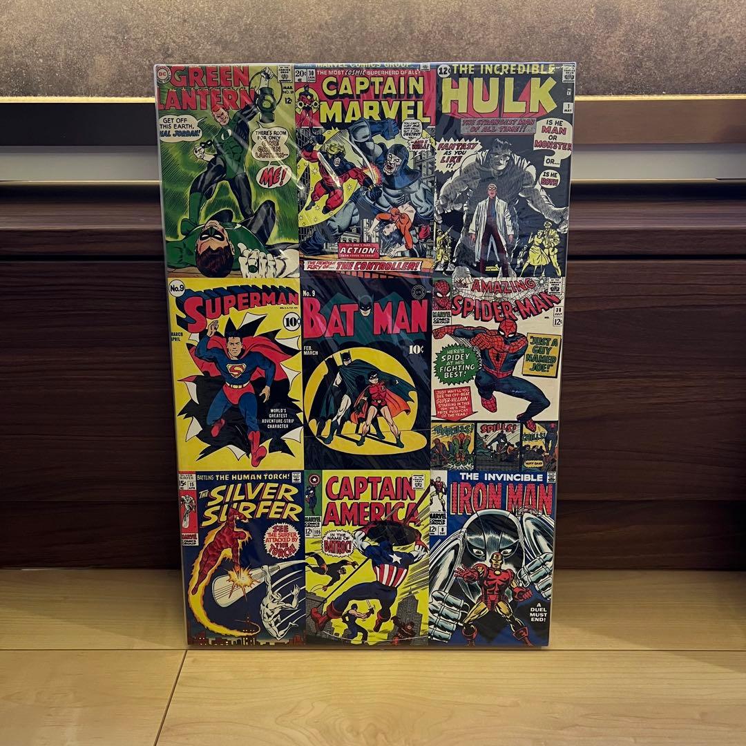 【ビンテージ品】ポップアートパネル　4枚セット　32.5cm×49.5cm