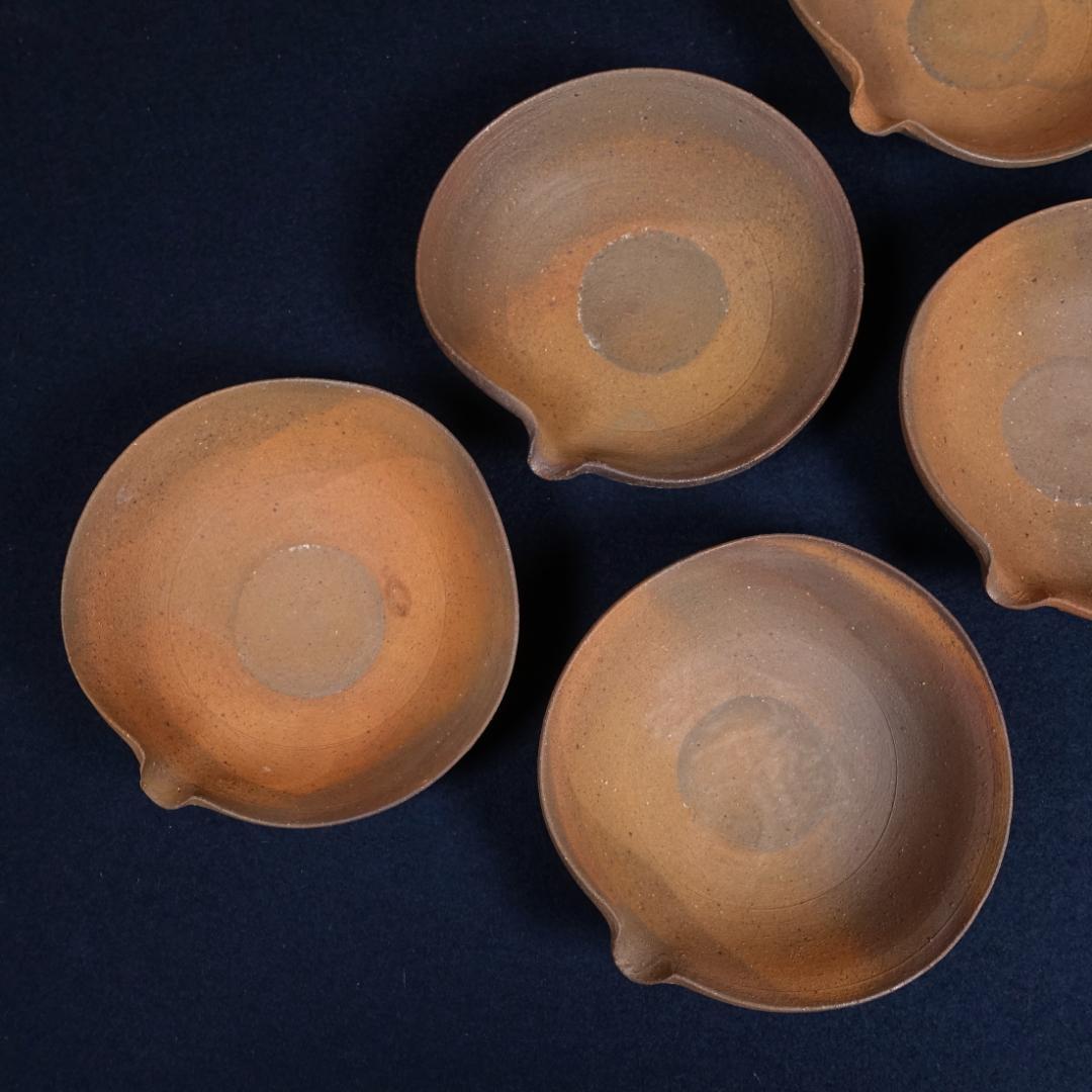 中里隆 本人作 唐津南蛮向付 共箱