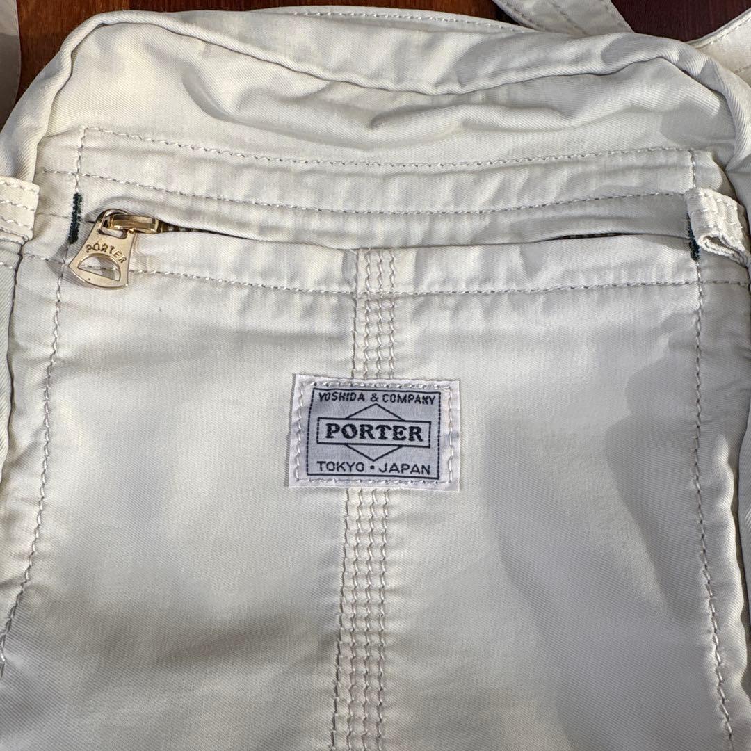 PORTER ホワイト ショルダーバッグ