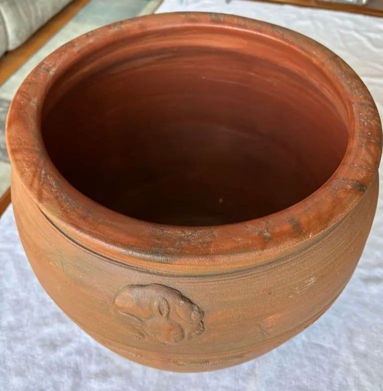 古備前焼　伊部陶苑　大壺　甕　鉢　アンティーク置物　骨董品