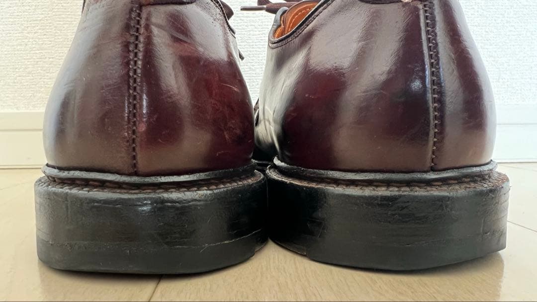 T*n様 Alden 990 プレーントゥ コードバン　バーガンディ 8D オー