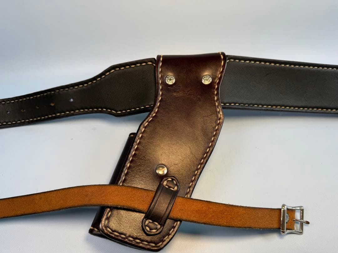 コルトガバメント用クイックドロー用リグ（レザーホルスター ）