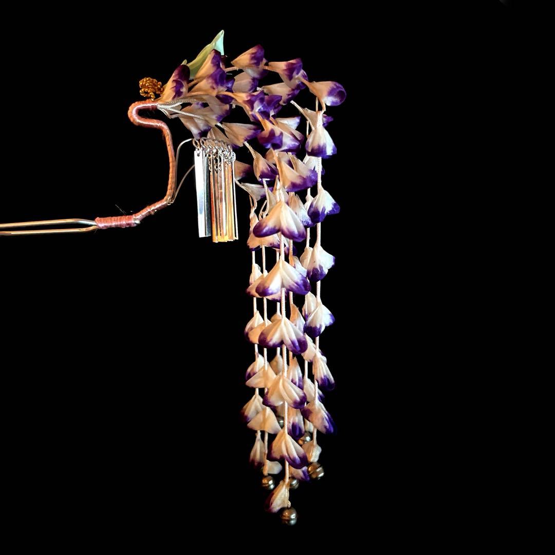 勝山髪飾り 七五三 7歳 (ピンク×赤×水色)