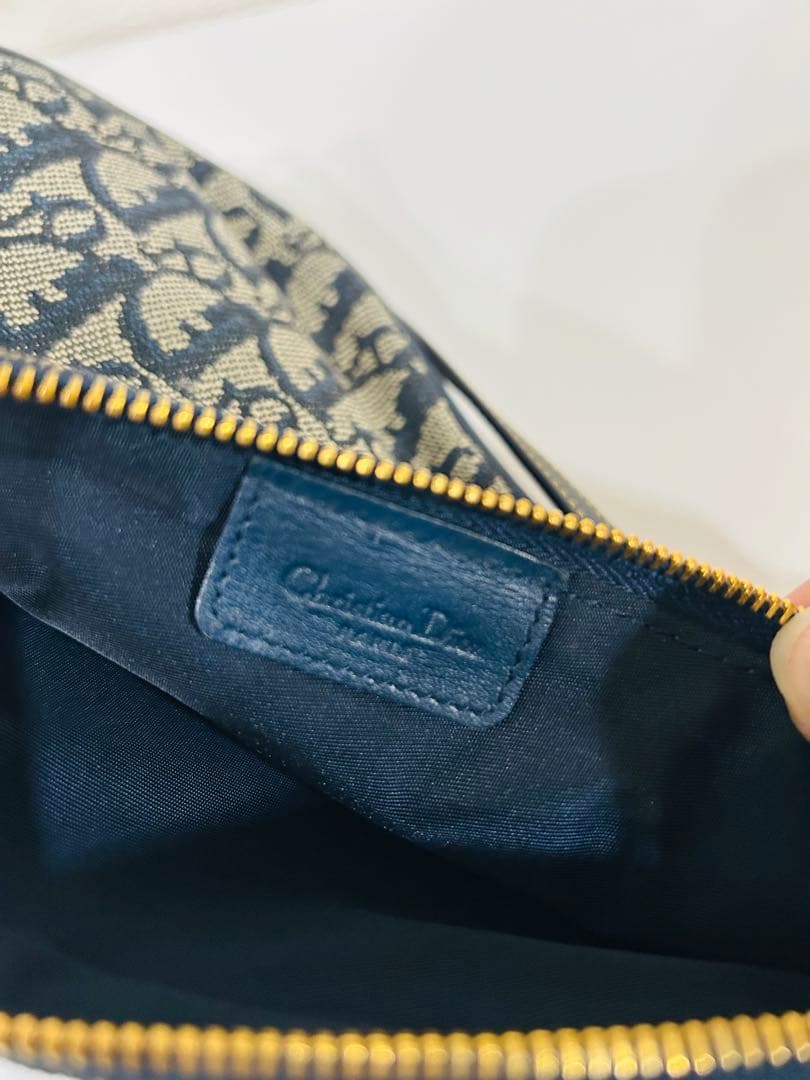 クリスチャン　ディオール　トロッター柄　サドルバック　Dior