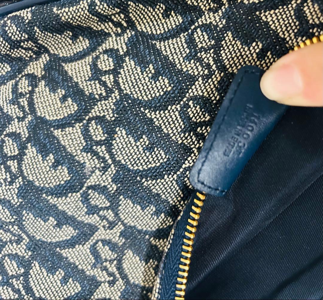クリスチャン　ディオール　トロッター柄　サドルバック　Dior