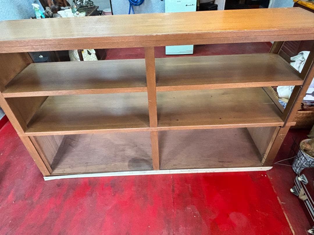 ◆アンティークガラスショーケース・タイル模様　状態B