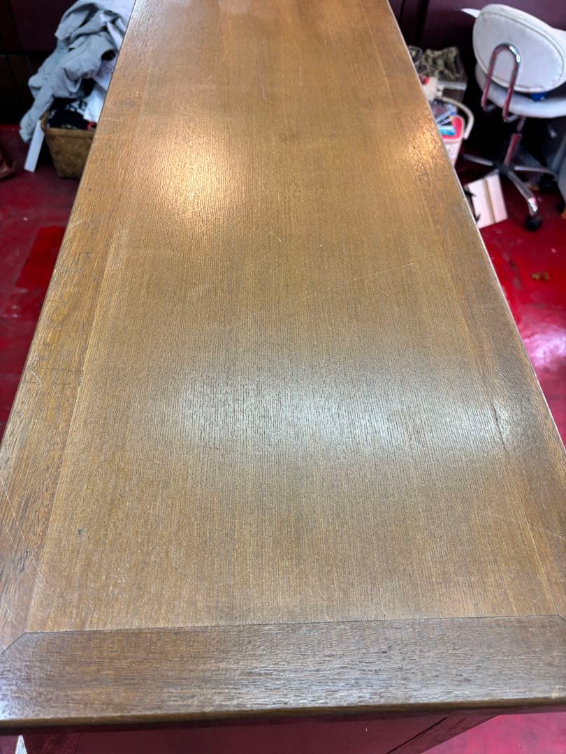 ◆アンティークガラスショーケース・タイル模様　状態B