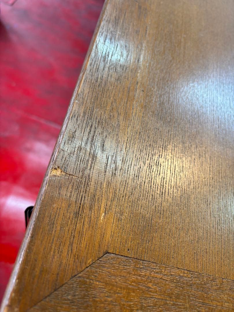 ◆アンティークガラスショーケース・タイル模様　状態B