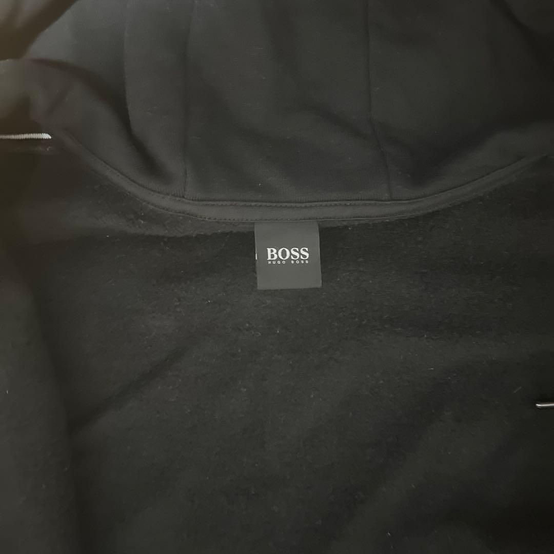 HUGO BOSS 裏起毛 サイドロゴ フルジップ パーカー セットアップ