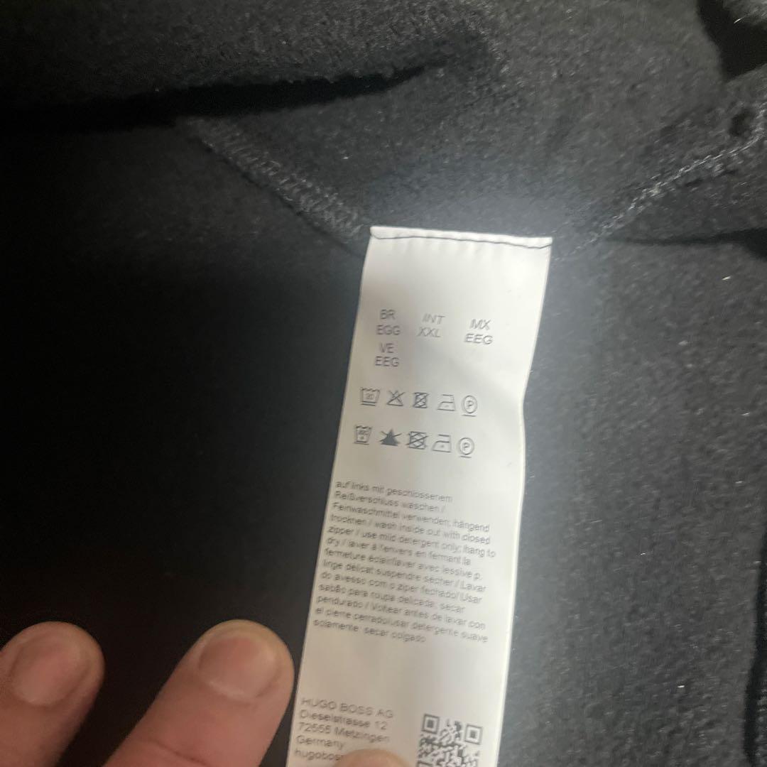 HUGO BOSS 裏起毛 サイドロゴ フルジップ パーカー セットアップ