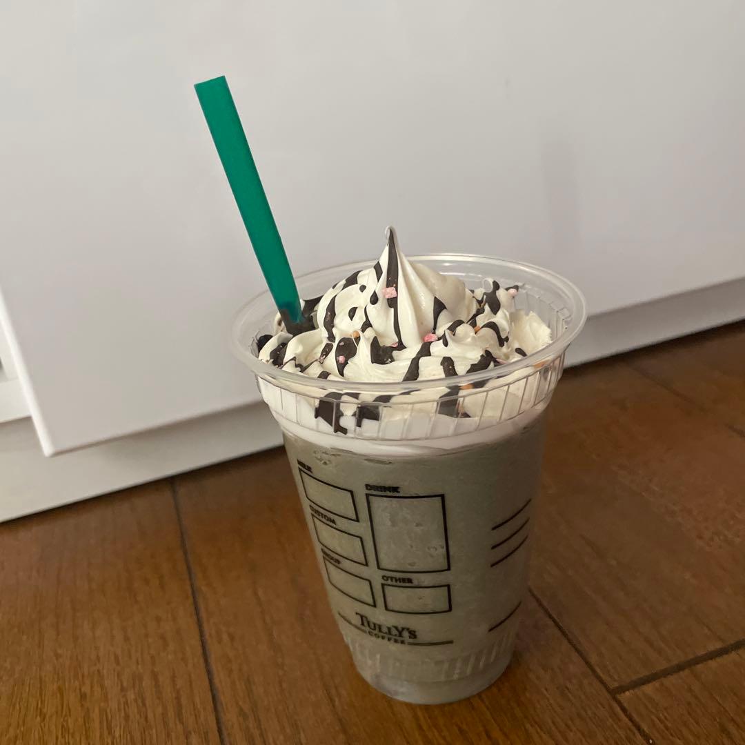 タリーズコーヒー　食品サンプル　シェイク　tullys coffee